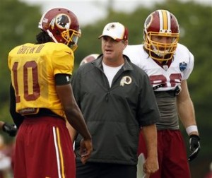 Jay Gruden, Robert Griffin III, Logan Paulsen