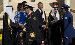 Barack Obama, Michelle Obama, Salman bin Abdul Aziz