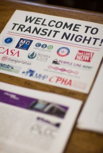Transit Night at the Maryland State House, March 9, 2015. Photo