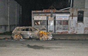 Article-J-West Baltimore Violence-Burned out car on Westwood Ave.--Photo9