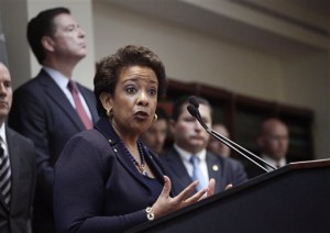Attorney General Loretta E. Lynch,  Director James B. Comey of the FBI,