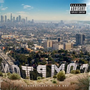 This CD cover released by Interscope Records shows "Compton," a release by Dr. Dre. (Interscope Records via AP)