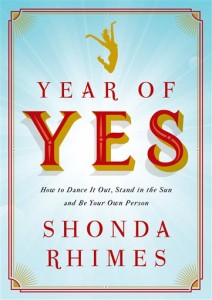 This photo provided by Simpn and Schuster shows the cover of the book, "Year of Yes," by author Shonda Rhimes. The book is out on Tuesday, Nov. 10, 2015. (Simon and Schuster via AP)