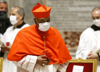 Pope installs first African American cardinal