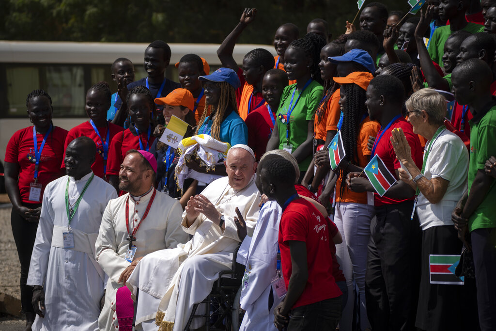 Pope says South Sudan’s future depends on treatment of women