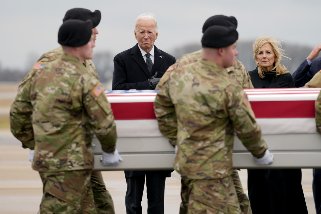Biden honors Black troops killed in Jordan as remains arrive home