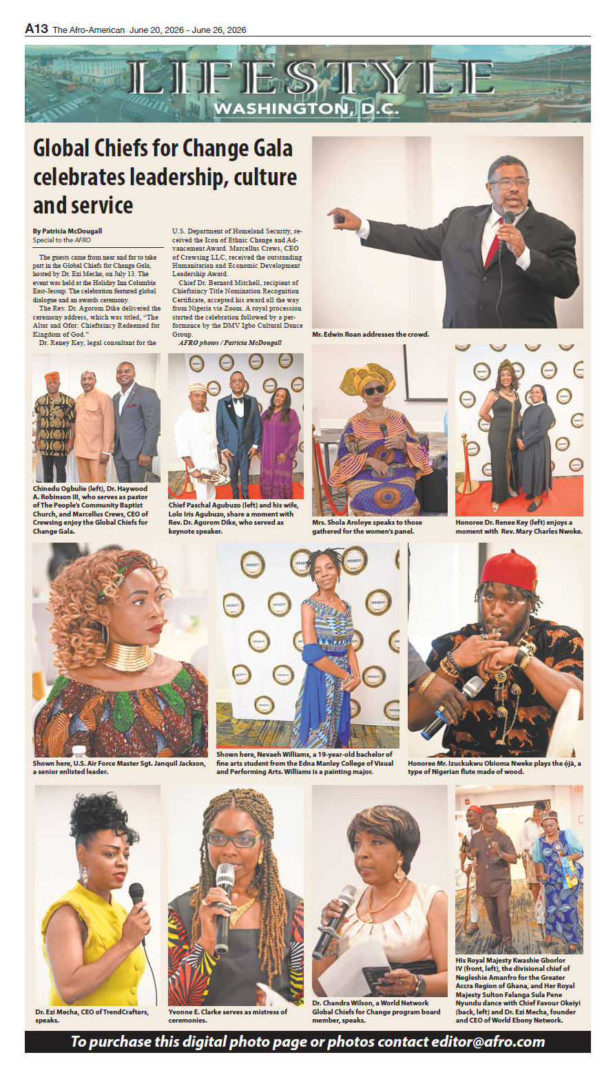 Sophisticated Settings — Lifestyle — June 19, 2026 Global Chiefs for Change Gala celebrates leadership, culture and service