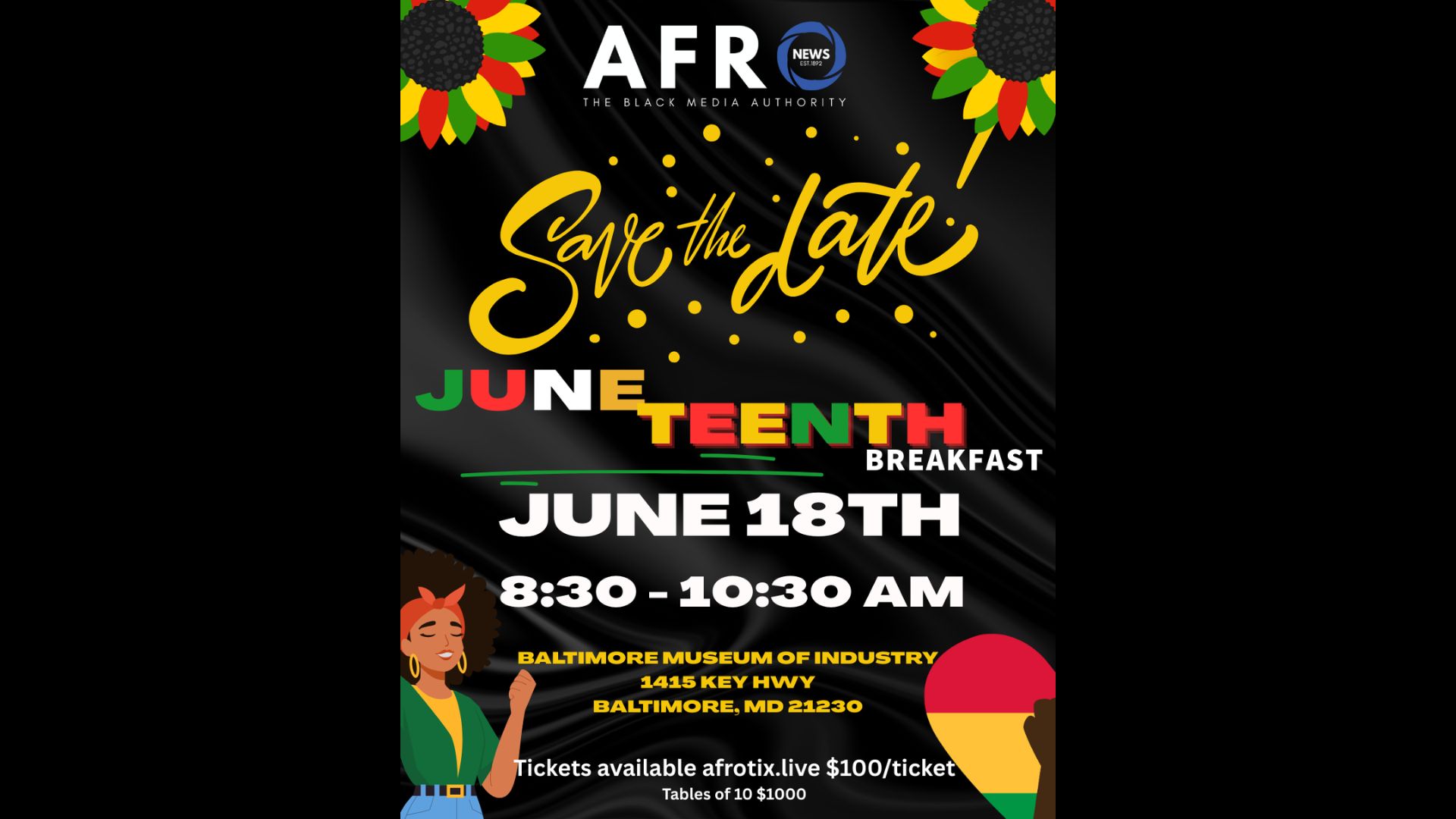 AFRO News to honor nine Baltimore institutions at annual Juneteenth Breakfast